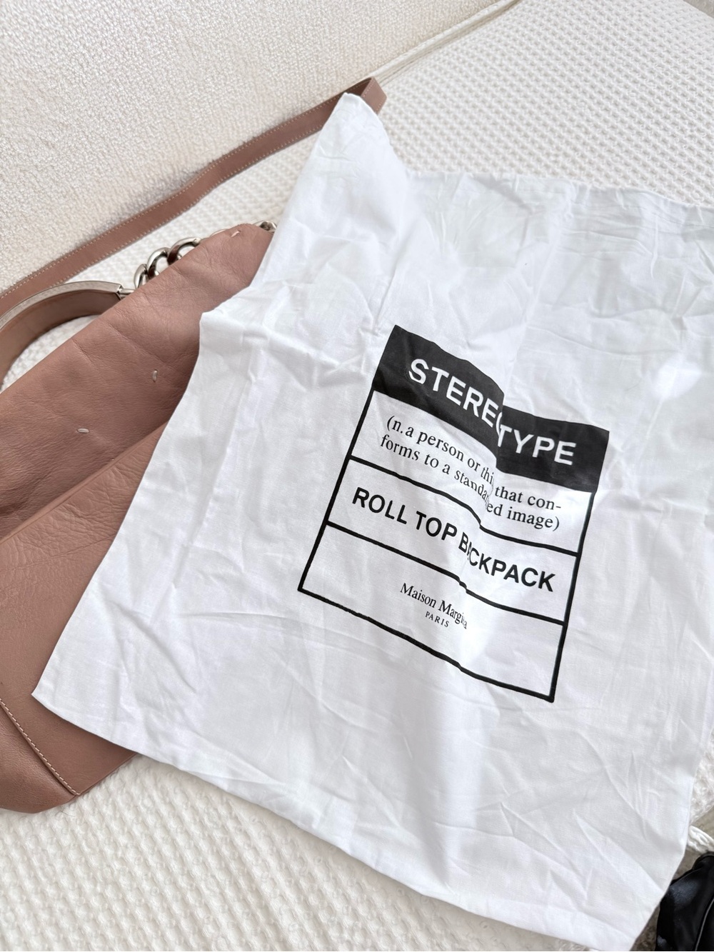Maison Margiela Chain Shoulder Bag Brown Leather $2375 Retail Authentic - Picture 15 of 15